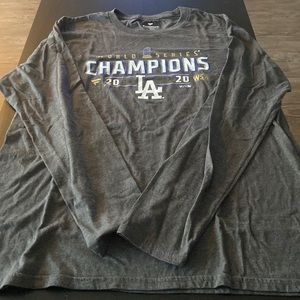 Dodgers 2020 World Series Champions Long Sleeve Tee